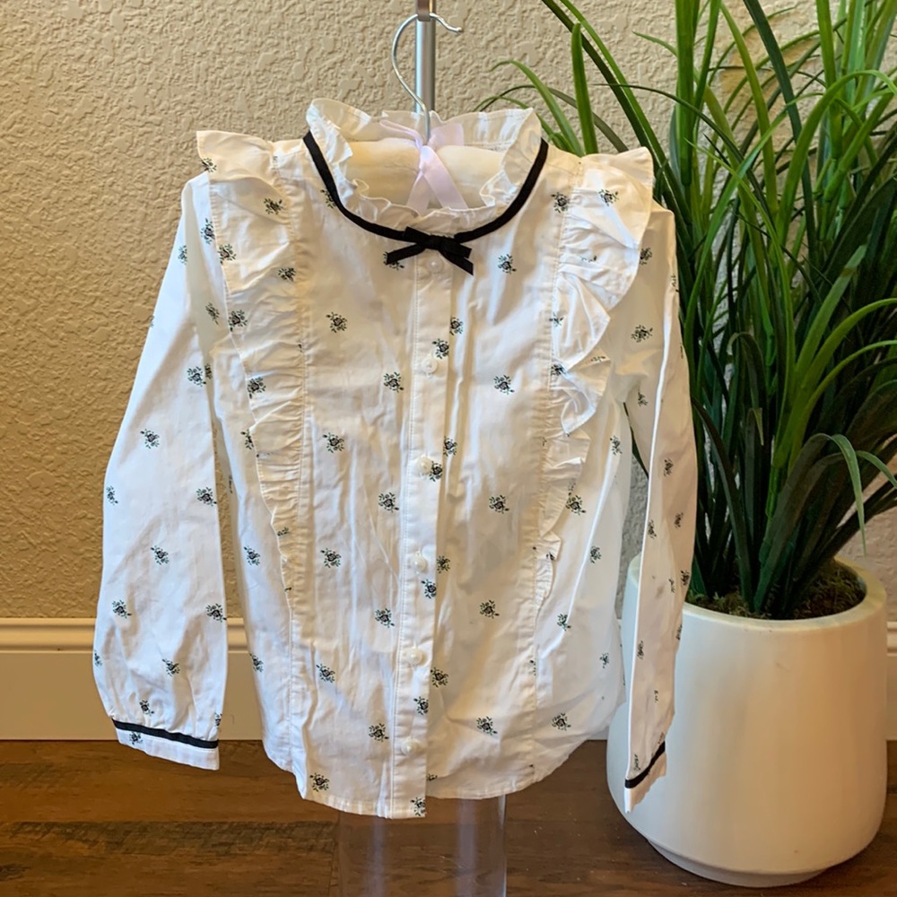 NWOT Janie and Jack 5T Girls Long Sleeve Blouse